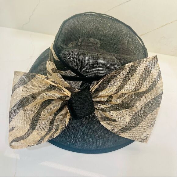 Elegant Straw Sinamay Dress Hat by Fine Millinery Collection by August NWOT main image 6